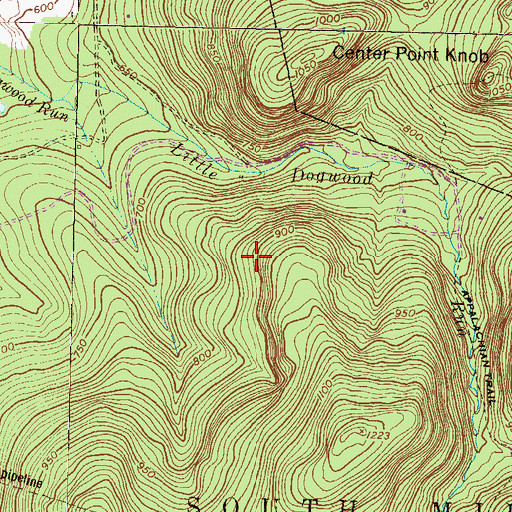 Topographic Map of State Game Lands Number 305, PA