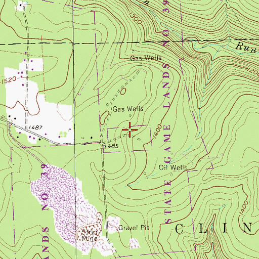 Topographic Map of Grove City College Outting Club, PA