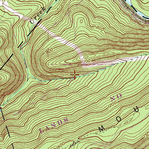 Topographic Map of State Game Lands Number 110, PA