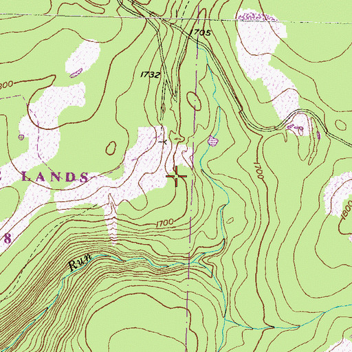 Topographic Map of State Game Lands Number 268, PA