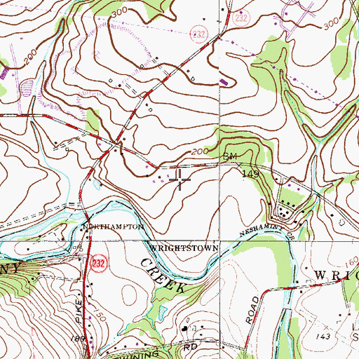 Topographic Map of Heritage Creek Estates, PA