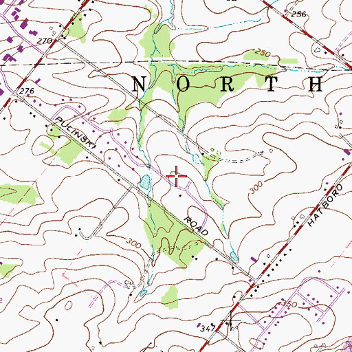 Topographic Map of Countryside Meadows, PA