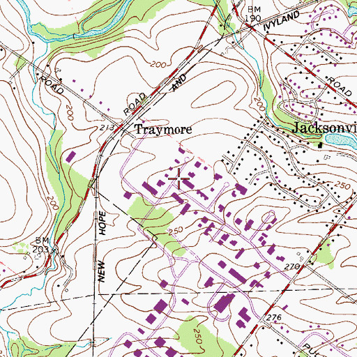 Topographic Map of Northampton Industrial Park, PA