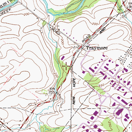 Topographic Map of Sycamore Ridge, PA