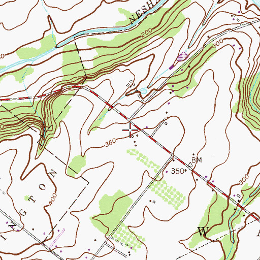 Topographic Map of Mountain View, PA
