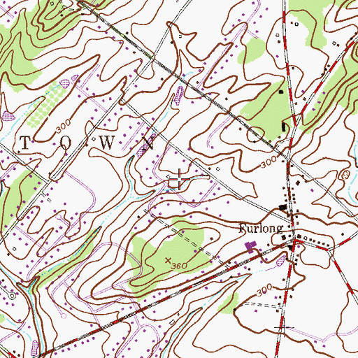 Topographic Map of Ridge Valley, PA