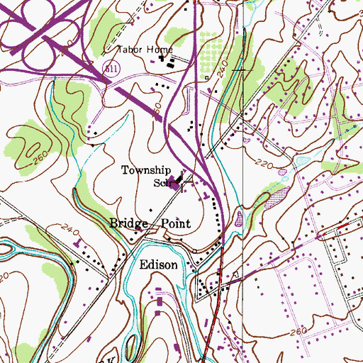 Topographic Map of Paul W Kutz Elementary School, PA