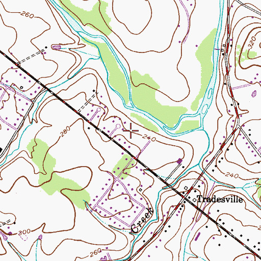 Topographic Map of Neshaminy Dell, PA