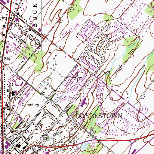 Topographic Map of Fairview, PA