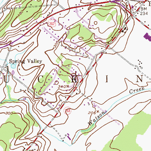 Topographic Map of Sunnyside Acres, PA