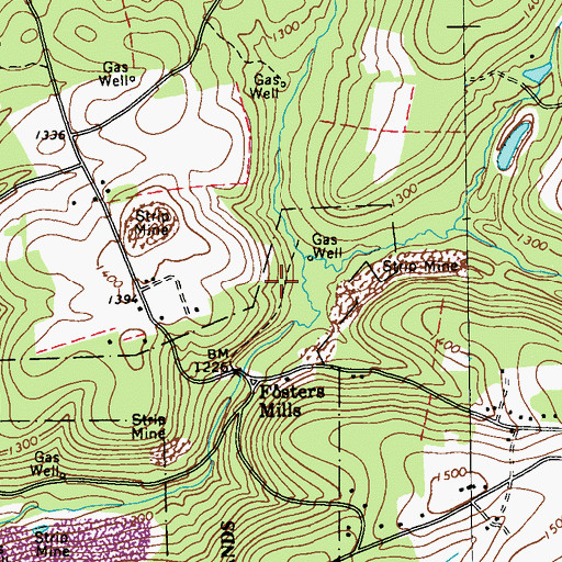 Topographic Map of State Game Lands Number 259, PA