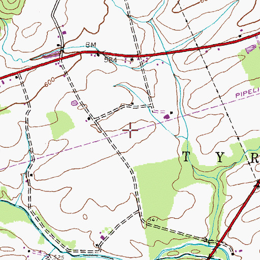Topographic Map of State Game Lands Number 249, PA
