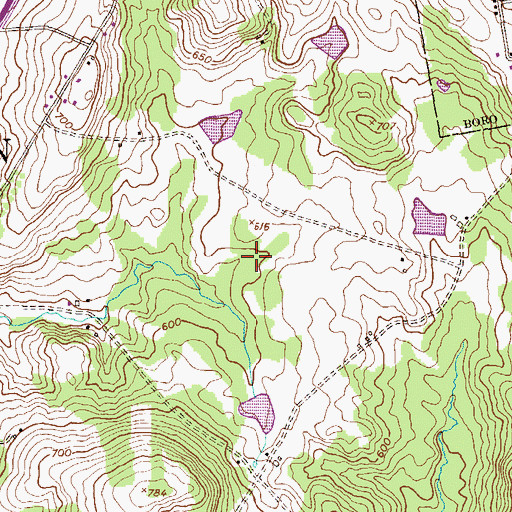 Topographic Map of State Game Lands Number 243, PA