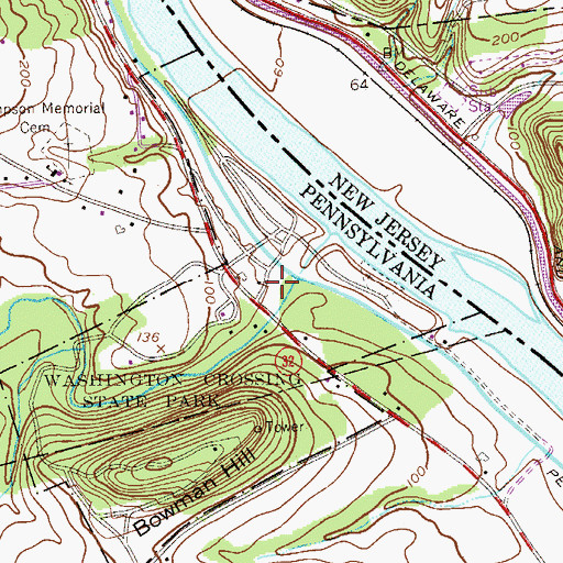 Topographic Map of Thompson Neely House, PA
