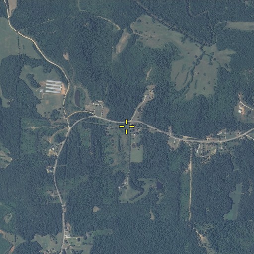 Aerial/Satellite Image of Jeffreys Mountain, AL