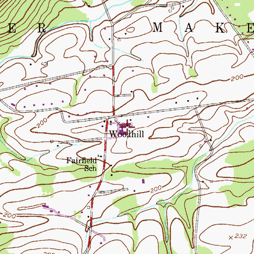 Topographic Map of Sol Feinstone Elementary School, PA