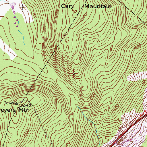 Topographic Map of State Game Lands Number 307, PA
