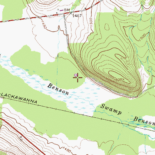 Topographic Map of State Game Lands Number 306, PA