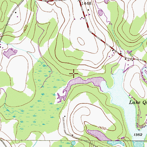Topographic Map of State Game Lands Number 300, PA