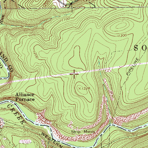 Topographic Map of State Game Lands Number 296, PA