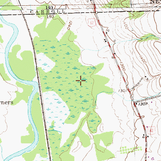 Topographic Map of State Game Lands Number 282, PA