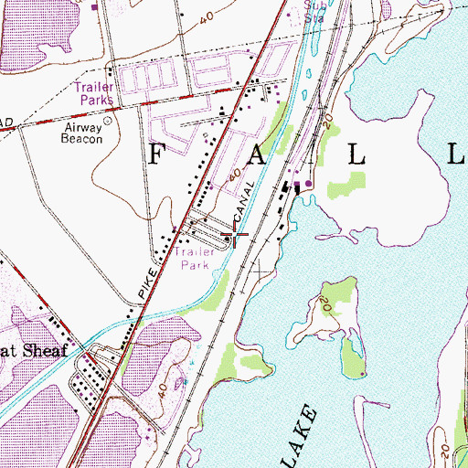 Topographic Map of Penn Trailer Court, PA