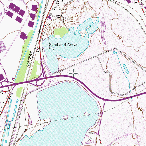 Topographic Map of Tyburn, PA