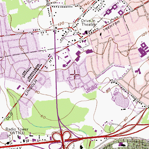 Topographic Map of Plaza Park, PA