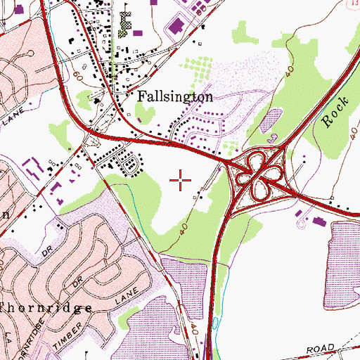 Topographic Map of Penn Village, PA