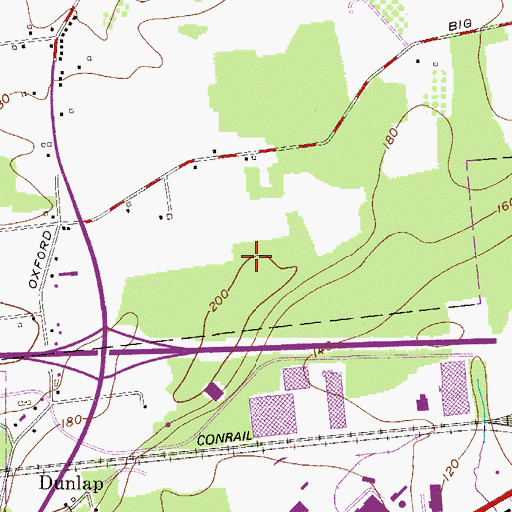 Topographic Map of Independence Square, PA