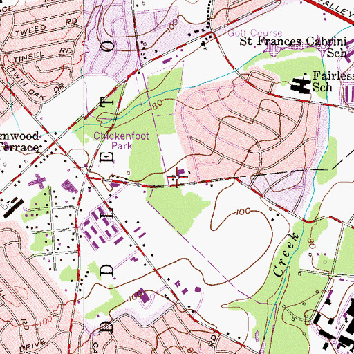 Topographic Map of Faith Baptist Christian Academy, PA