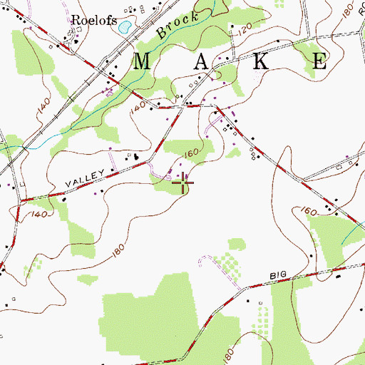 Topographic Map of Stoney Hill Homes, PA