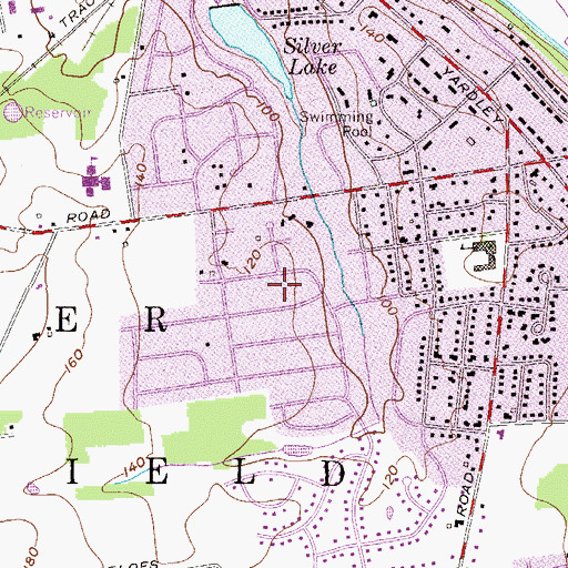 Topographic Map of Edgewood Park, PA