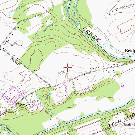 Topographic Map of Holland Acres, PA