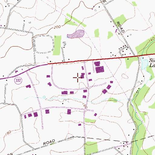 Topographic Map of Worstalls Farms, PA