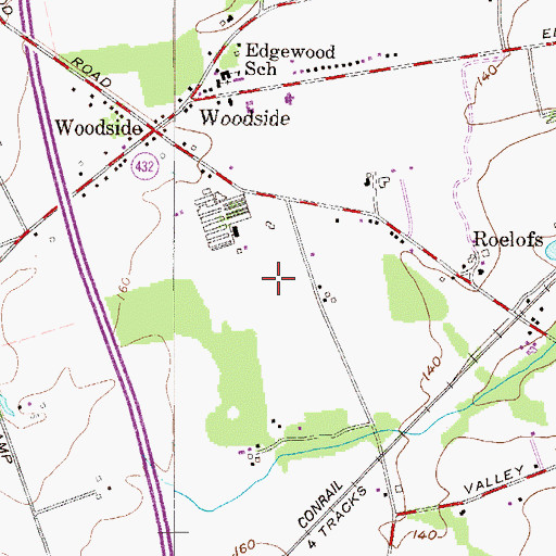 Topographic Map of Heycock Meadows, PA