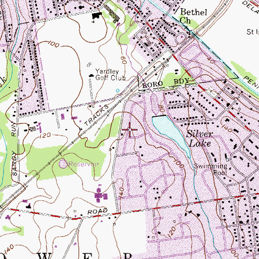 Topographic Map of Carriage Hill, PA