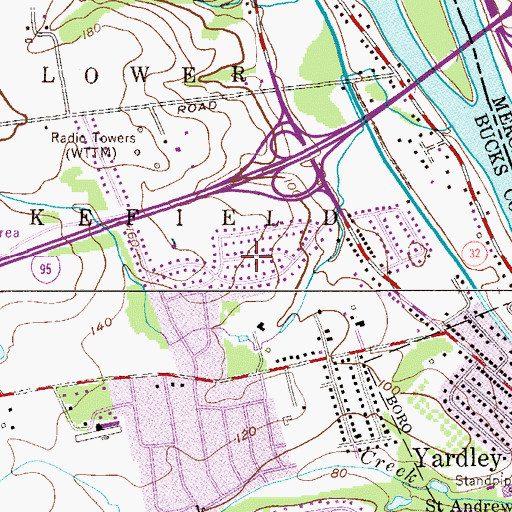 Topographic Map of Hillwood Terrace, PA