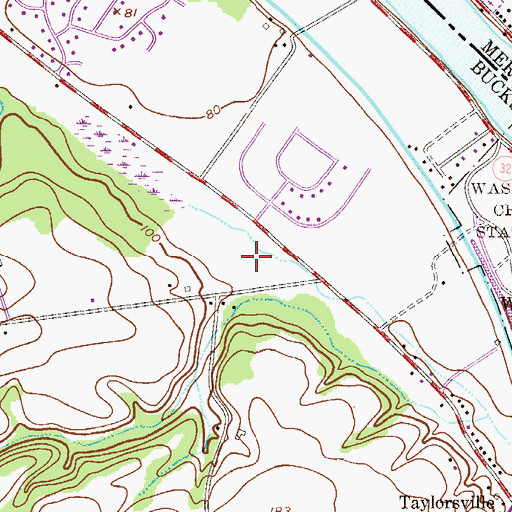 Topographic Map of Buckland Valley Farms East Grant, PA
