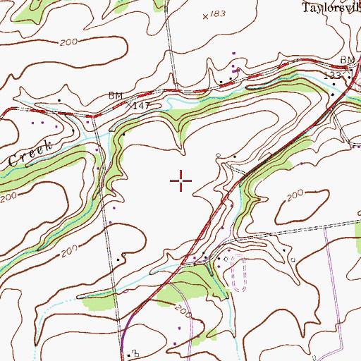 Topographic Map of Washington Meadows, PA