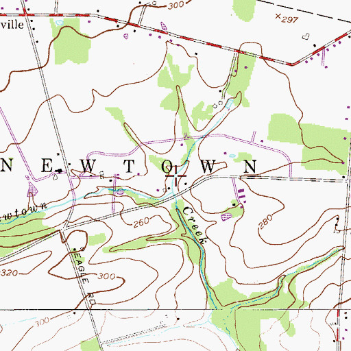 Topographic Map of Glen Ashton, PA