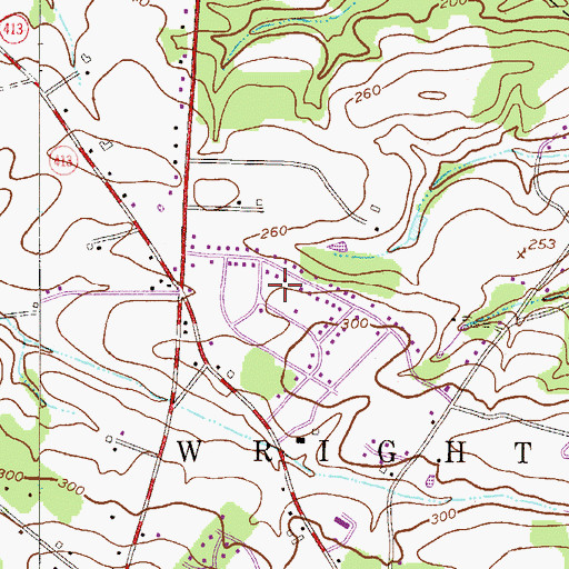 Topographic Map of Anchor Estates, PA