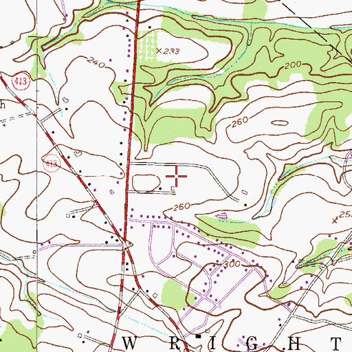Topographic Map of Blue Anchor, PA