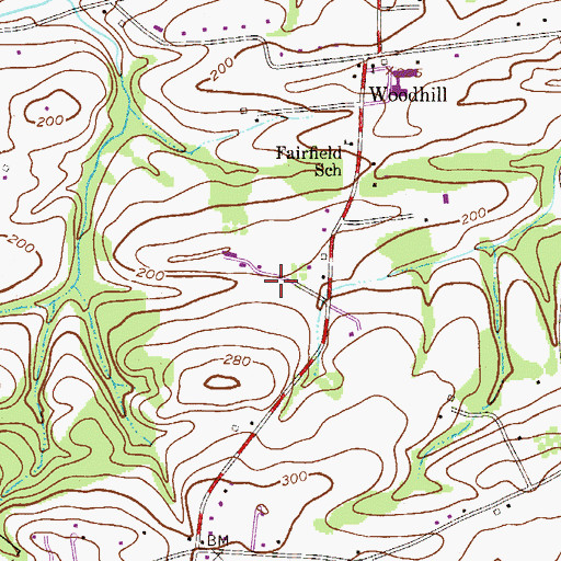 Topographic Map of Mount View Estates, PA