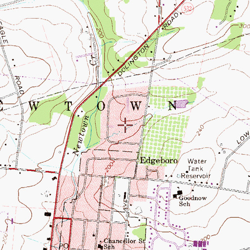 Topographic Map of Linton Hill Farm, PA