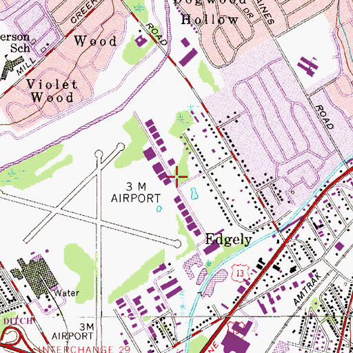 Topographic Map of Treemont Industrial Park, PA