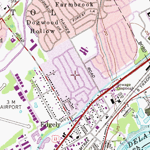 Topographic Map of Junewood, PA