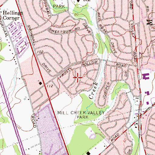 Topographic Map of Upper Orchard, PA