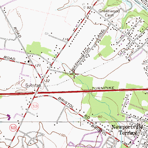 Topographic Map of Salem Point, PA