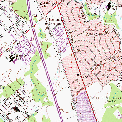 Topographic Map of The Madrid, PA